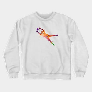 American football in watercolor Crewneck Sweatshirt